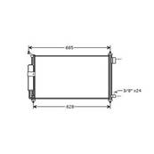 Condenseur de Climatisation pour NISSAN NOTE 2006-2008, OEM: 92100AX80B, Neuf