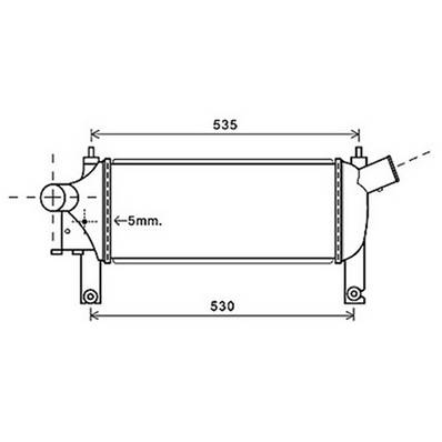 Intercooler pour NISSAN NAVARA/PATHFINDER 2005-2010, OEM: 14461EB360, Neuf