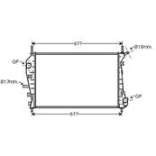 Radiateur de refroidissement moteur pour FORD MONDEO II ph.1 2000-2003, OEM: 1671774, Neuf