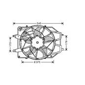 Groupe moto Ventilateur Radiateur pour FORD FOCUS I ph.1 1998-2001, OEM: 1075135, Neuf