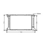 Radiateur de refroidissement moteur pour FORD TRANSIT Mk5 1994-2000, OEM: 1671828, Neuf