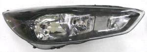 Phare Optique avant droit à LED pour FORD FOCUS III phase 2 2014-2018, H7+H1, avec moteur, corps noir, Neuf