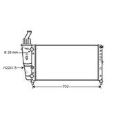 Radiateur de refroidissement moteur pour LANCIA Y ph.1 1996-2003, OEM: 46527489, Neuf