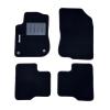 Kit 4 Tapis de sol Auto pour PEUGEOT 2008 I phase 2, 2016-2019, avec sigle 2008, moquette noire et clips, Neuf