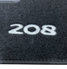 Kit 4 Tapis de sol Auto pour PEUGEOT 208 de 2012-2015, avec sigle 208, avec CLIPS, Neuf