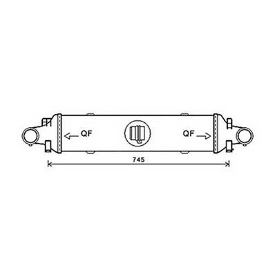 Intercooler pour MERCEDES CLASSE C ph.1 2007-2011 (W204), OEM: 2045000200, Neuf