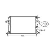 Radiateur de refroidissement moteur pour OPEL ASTRA G 1998-2004, OEM: 1300258, Neuf