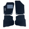 Kit 4 Tapis de sol Auto pour VOLKSWAGEN POLO 2001-2009, avec sigle POLO, avec CLIPS ronds, Neuf