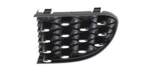 Grille pare chocs avant gauche pour FIAT 500 depuis 2015, noire, avec moulure chromèe, Neuve