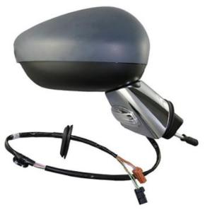 Rétroviseur gauche électrique pour CITROËN C3 II phase 2 2013-2016, dégivrant, avec feu, coque, base chromé, 7pin, Neuf à peindre