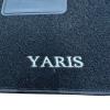 Kit 4 Tapis de sol Auto pour TOYOTA YARIS 2005 à 2011, sigle YARIS, moquette noire et clips, Neuf