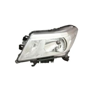 Phare gauche pour NISSAN NAVARA/PATHFINDER, depuis 2015, prédéfini pour réglage électrique, H4-PY21, chromé, Neuf