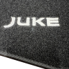 Kit 4 Tapis de sol Auto pour NISSAN JUKE I, 2010-2019, avec sigle JUKE, moquette noire, avec CLIPS, Neuf