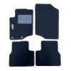 Kit 4 Tapis de sol Auto pour PEUGEOT 207 de 2006-2014, avec sigle 207, avec CLIPS, Neuf