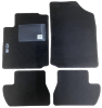 Kit 4 Tapis de sol Auto pour CITROEN C2 de 2003 à 2010, avec sigle C2, moquette noire et clips, Neuf